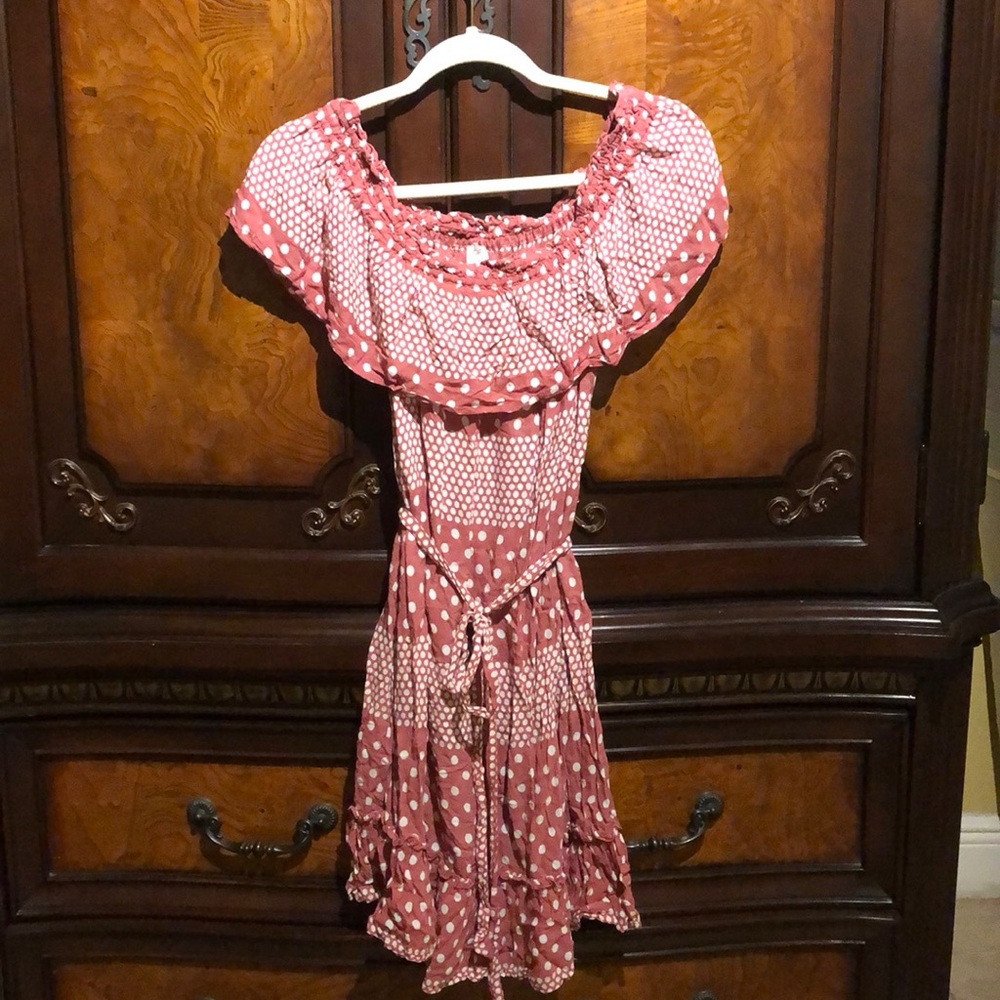 Loft beach dress polka dot XS